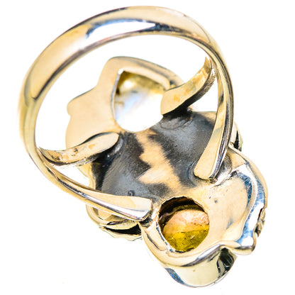 Rainbow Moonstone Rings handcrafted by Ana Silver Co - RING129579 - Photo 3