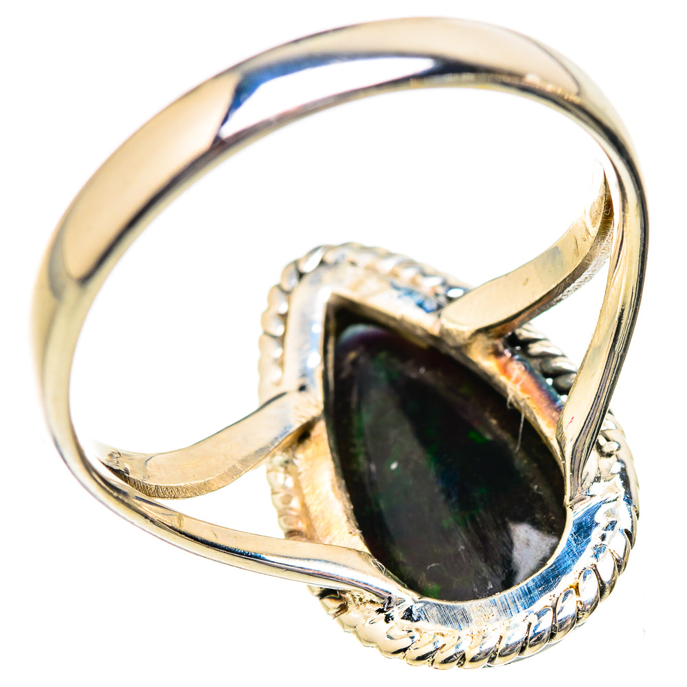 Black Opal Rings handcrafted by Ana Silver Co - RING129582 - Photo 3