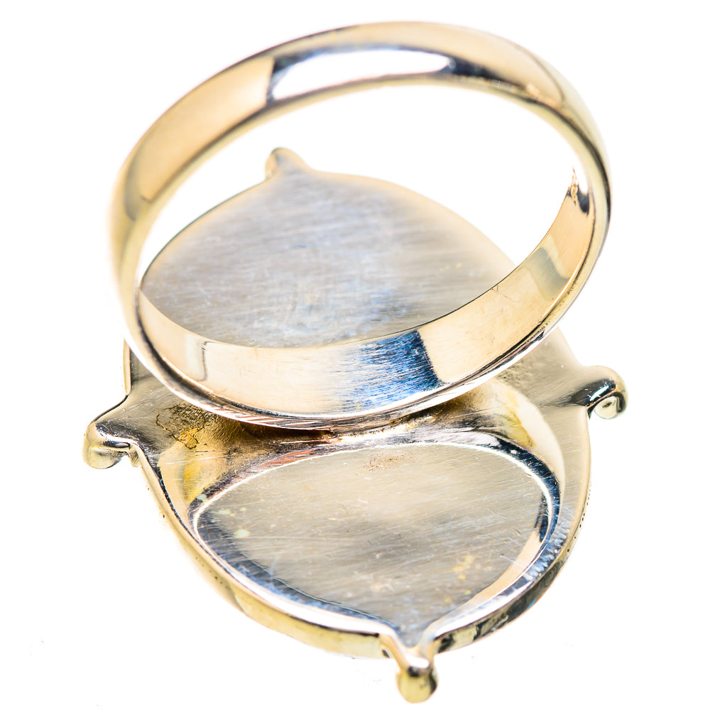 Rainbow Moonstone Rings handcrafted by Ana Silver Co - RING129586 - Photo 3
