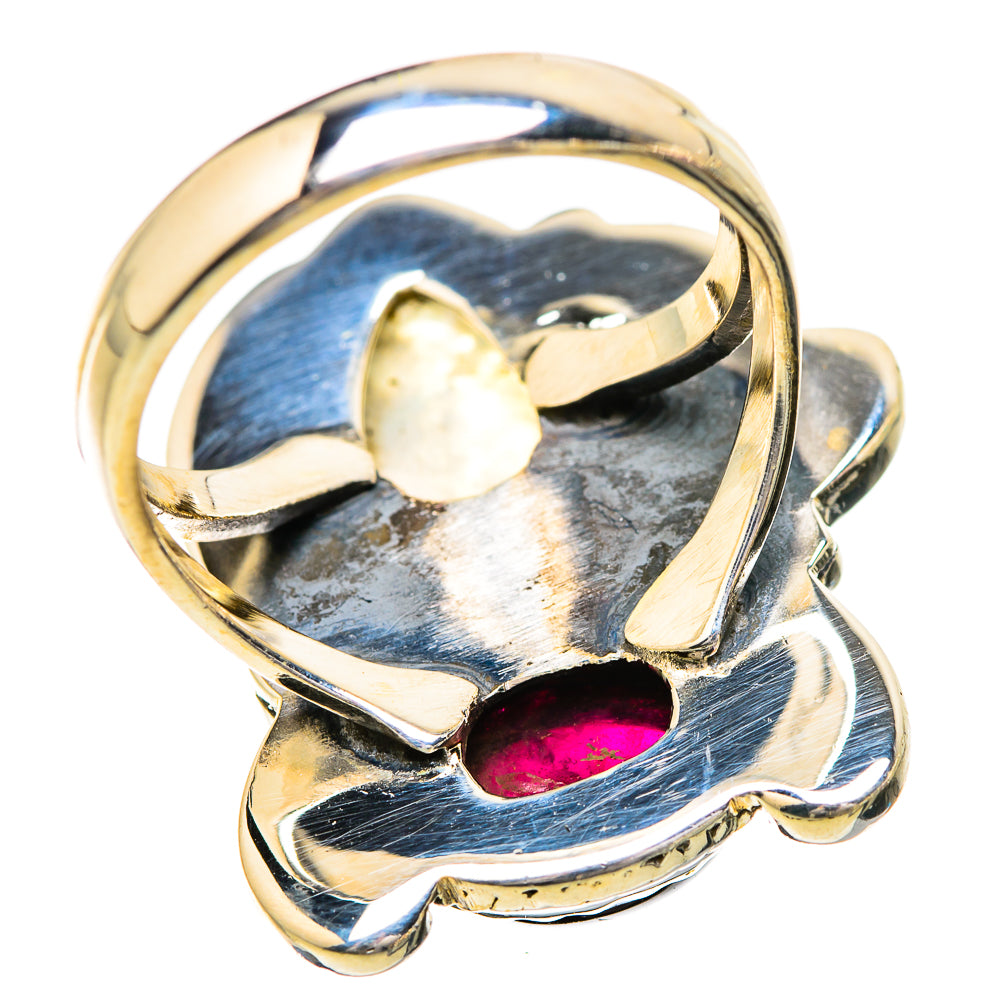 Rainbow Moonstone Rings handcrafted by Ana Silver Co - RING129595 - Photo 3