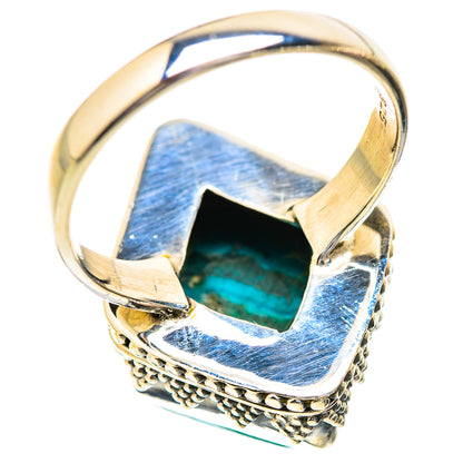 Malachite In Chrysocolla Rings handcrafted by Ana Silver Co - RING129600 - Photo 3