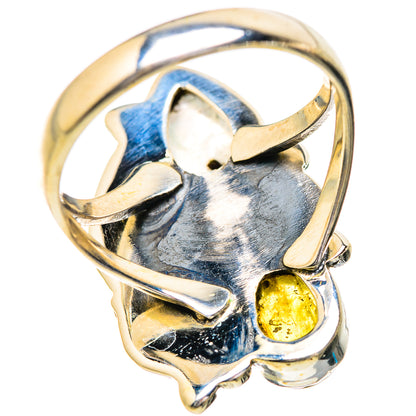 Rainbow Moosntone Rings handcrafted by Ana Silver Co - RING129614 - Photo 3