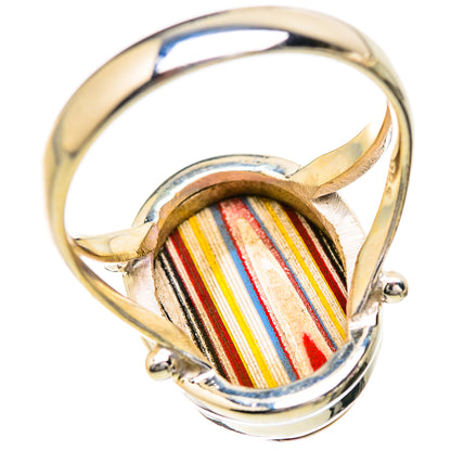 Fordite Rings handcrafted by Ana Silver Co - RING129618 - Photo 3