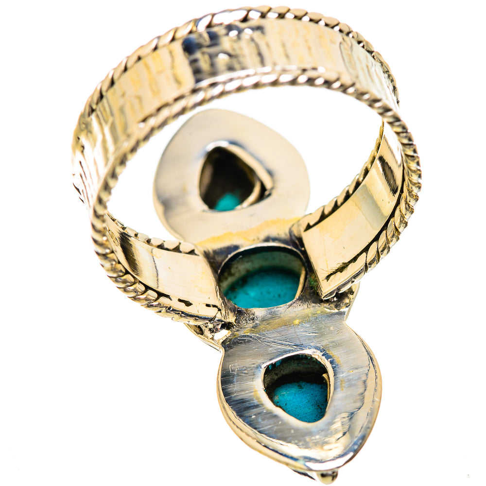 Sleeping Beauty Turquoise Rings handcrafted by Ana Silver Co - RING129627 - Photo 3