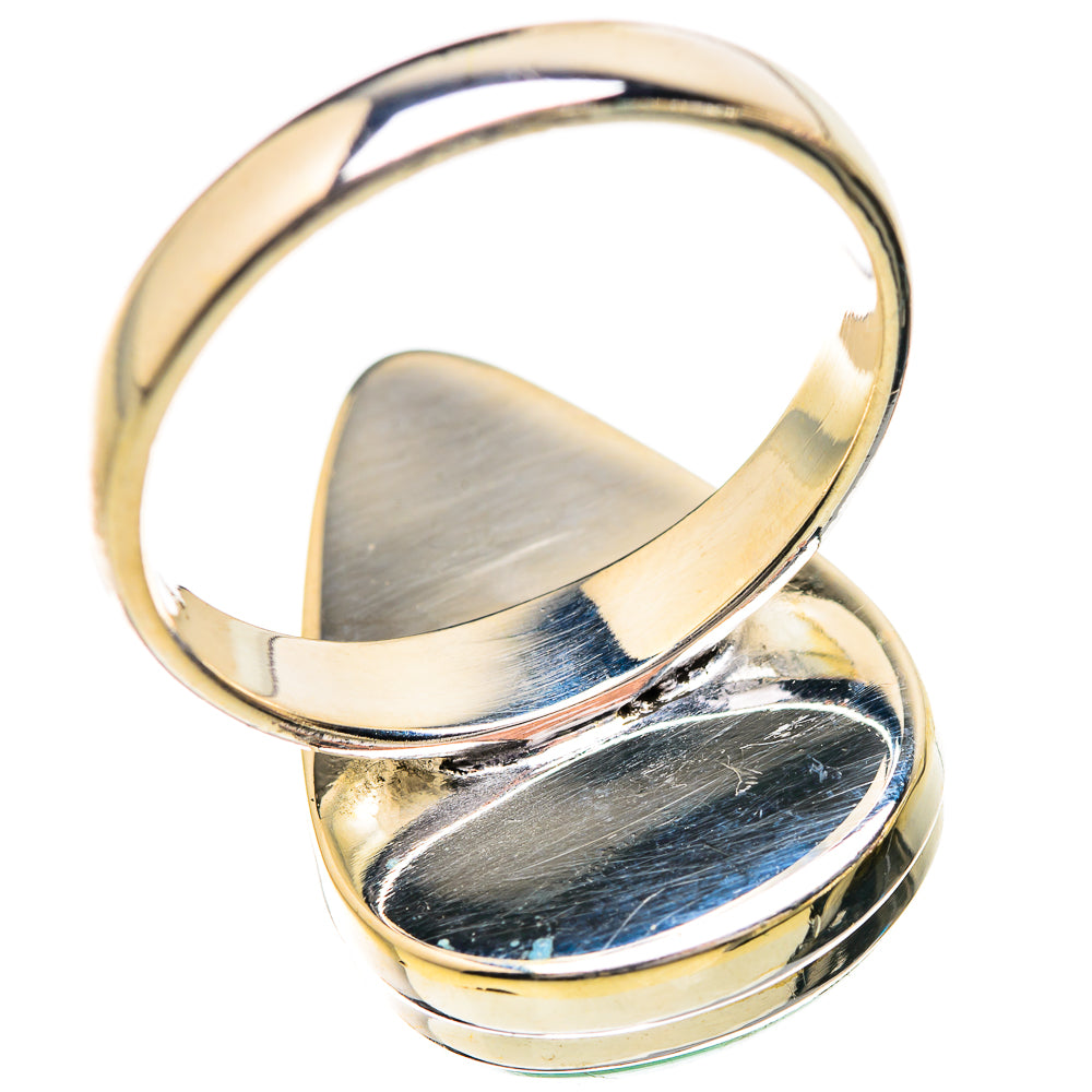 Green Moonstone Rings handcrafted by Ana Silver Co - RING129632 - Photo 3