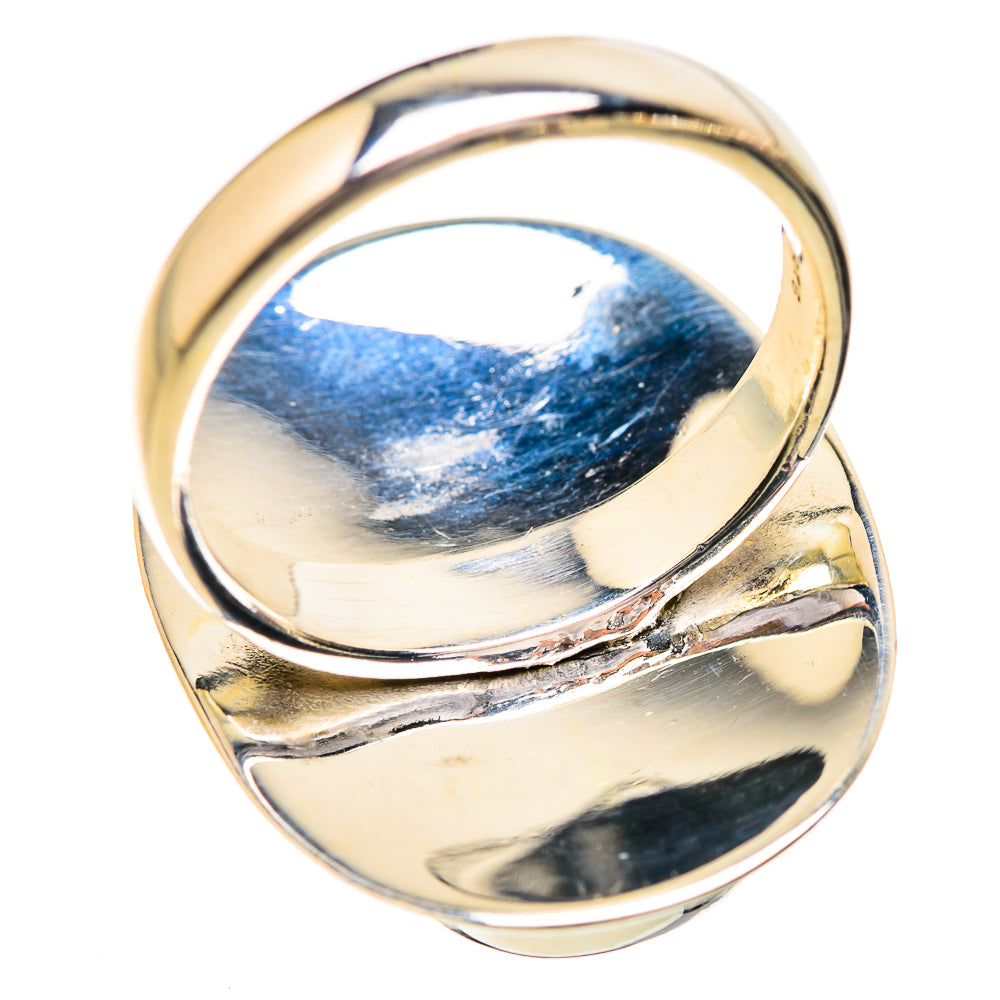 Green Moonstone Rings handcrafted by Ana Silver Co - RING129635 - Photo 3