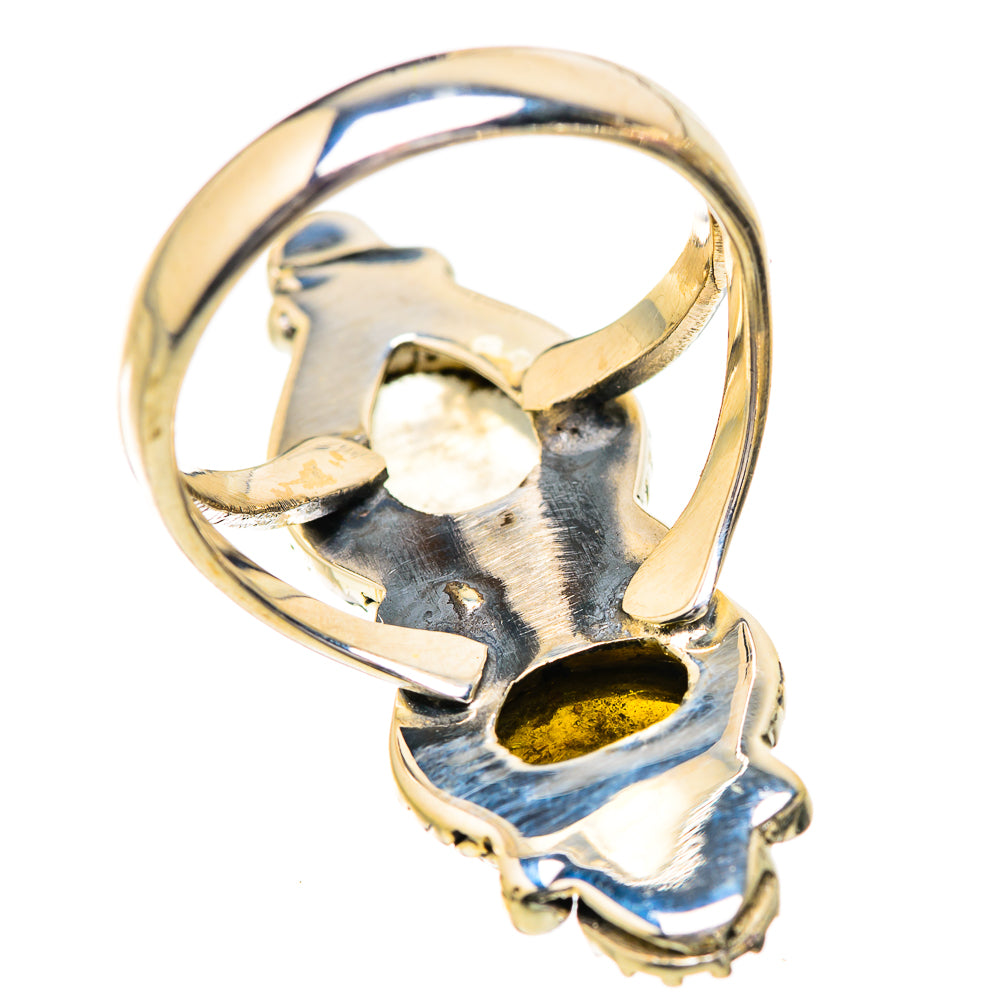 Rainbow Moonstone Rings handcrafted by Ana Silver Co - RING129638 - Photo 3