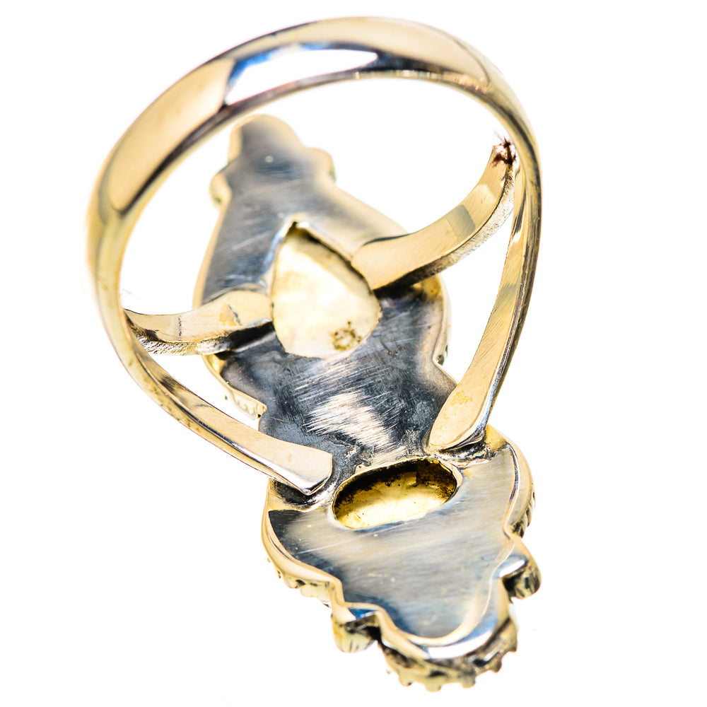 Rainbow Moonstone Rings handcrafted by Ana Silver Co - RING129640 - Photo 3