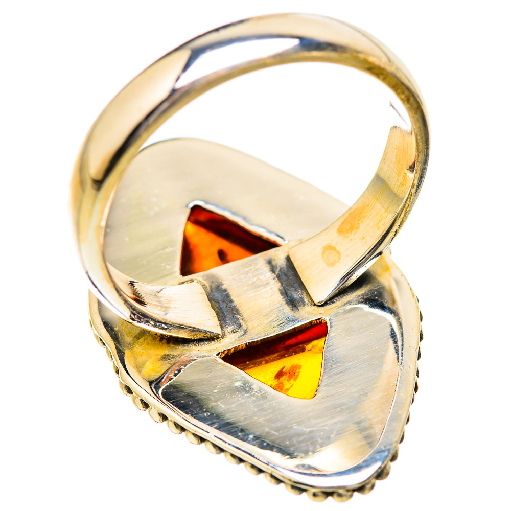 Baltic Amber Rings handcrafted by Ana Silver Co - RING129641 - Photo 3
