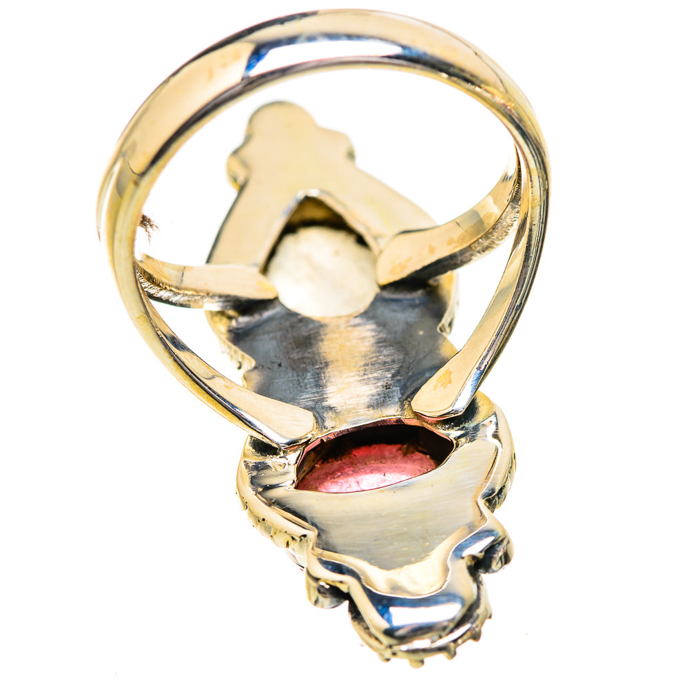 Rainbow Moonstone Rings handcrafted by Ana Silver Co - RING129642 - Photo 3