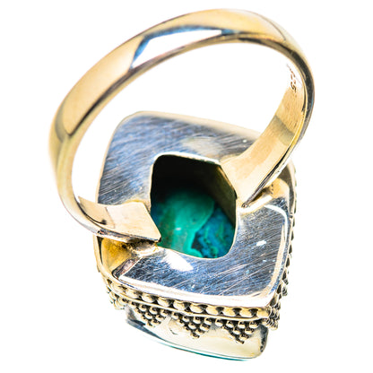 Malachite In Chrysocolla Rings handcrafted by Ana Silver Co - RING129650 - Photo 3