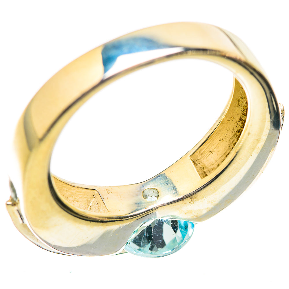Blue Topaz Rings handcrafted by Ana Silver Co - RING129656 - Photo 3