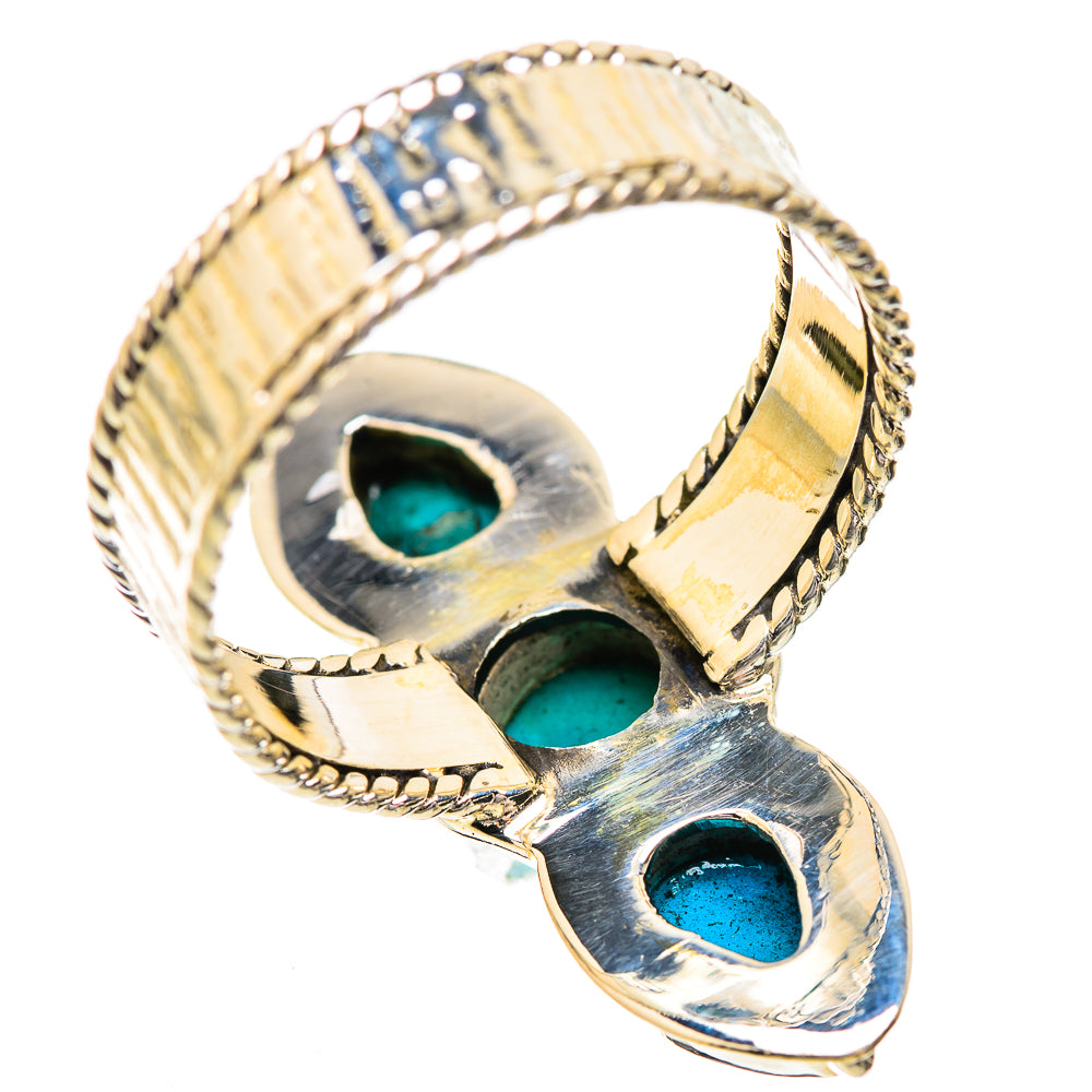 Sleeping Beauty Turquoise Rings handcrafted by Ana Silver Co - RING129657 - Photo 3
