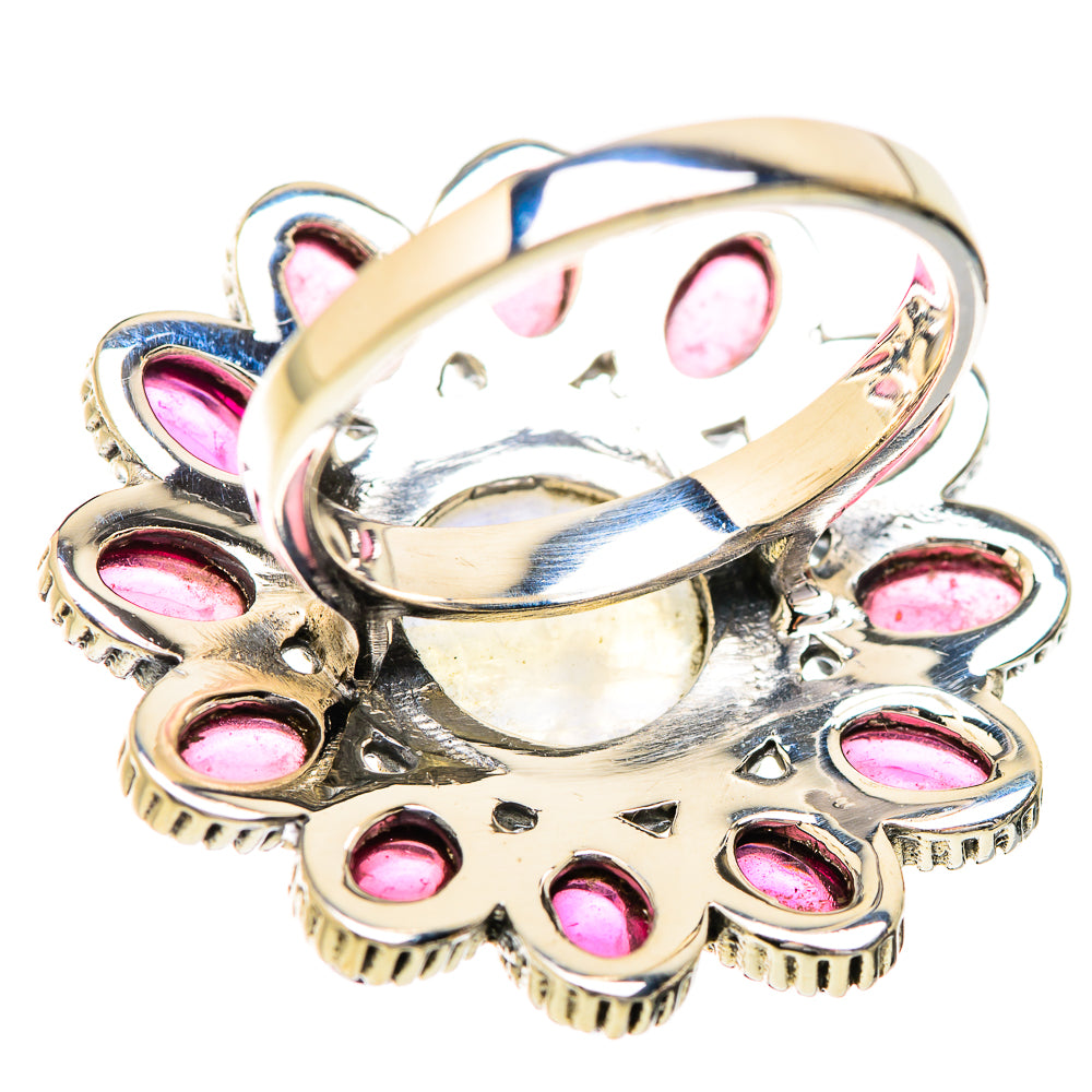 Rainbow Moonstone Rings handcrafted by Ana Silver Co - RING129670 - Photo 3