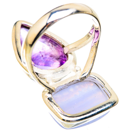Blue Lace Agate Rings handcrafted by Ana Silver Co - RING129674 - Photo 3