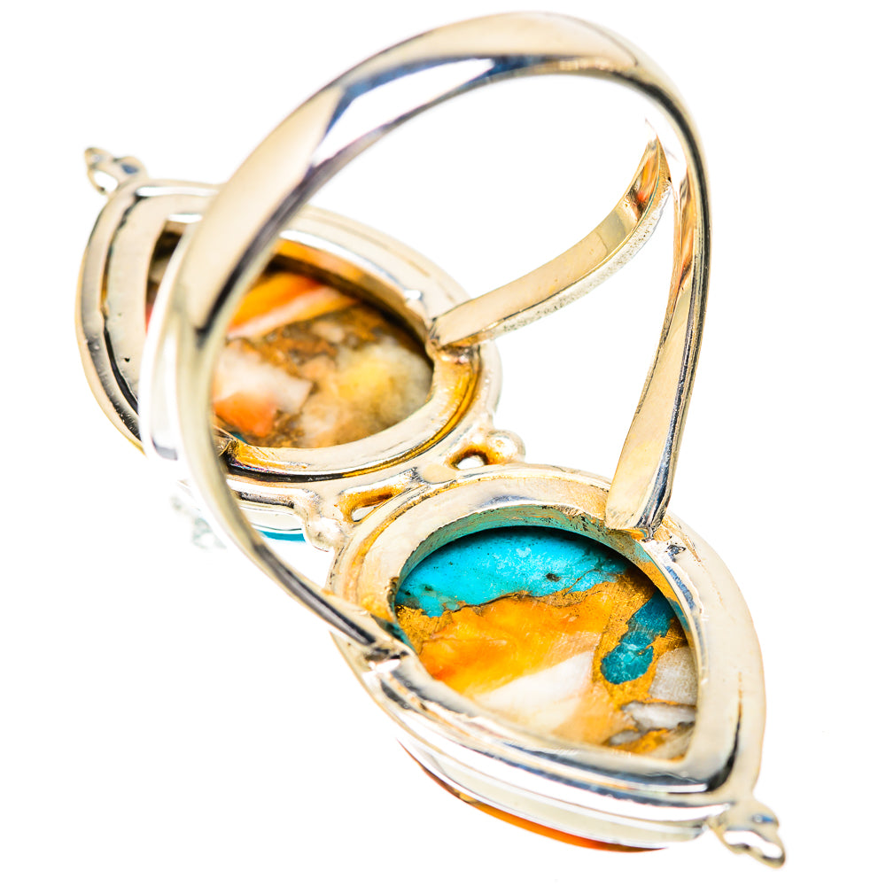 Spiny Oyster Turquoise Rings handcrafted by Ana Silver Co - RING129677 - Photo 3