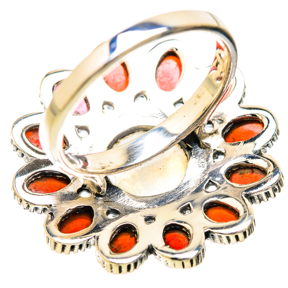 Rainbow Moonstone Rings handcrafted by Ana Silver Co - RING129691 - Photo 3