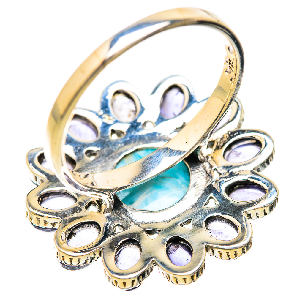 Larimar Rings handcrafted by Ana Silver Co - RING129706 - Photo 3
