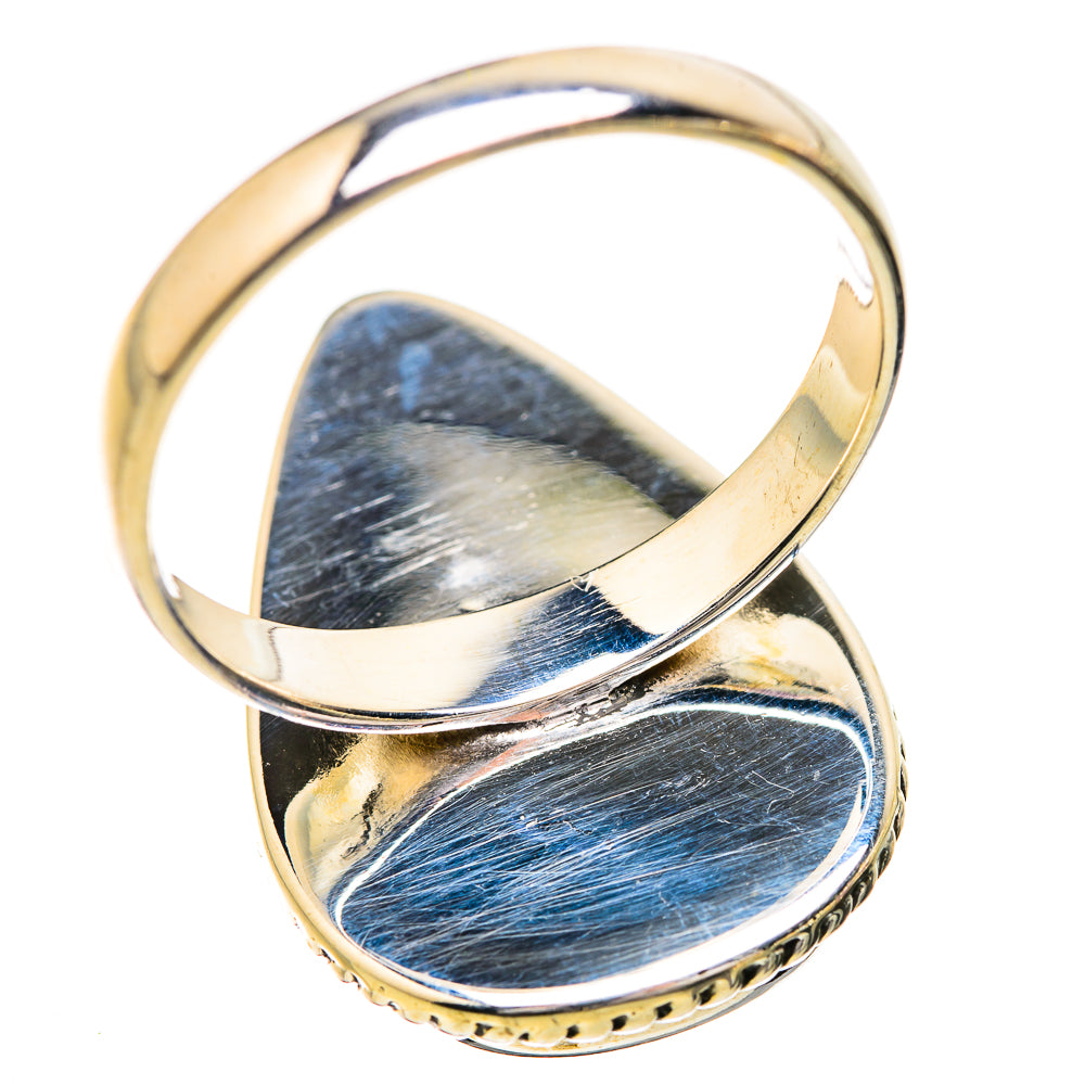 Rainbow Moonstone Rings handcrafted by Ana Silver Co - RING129708 - Photo 3