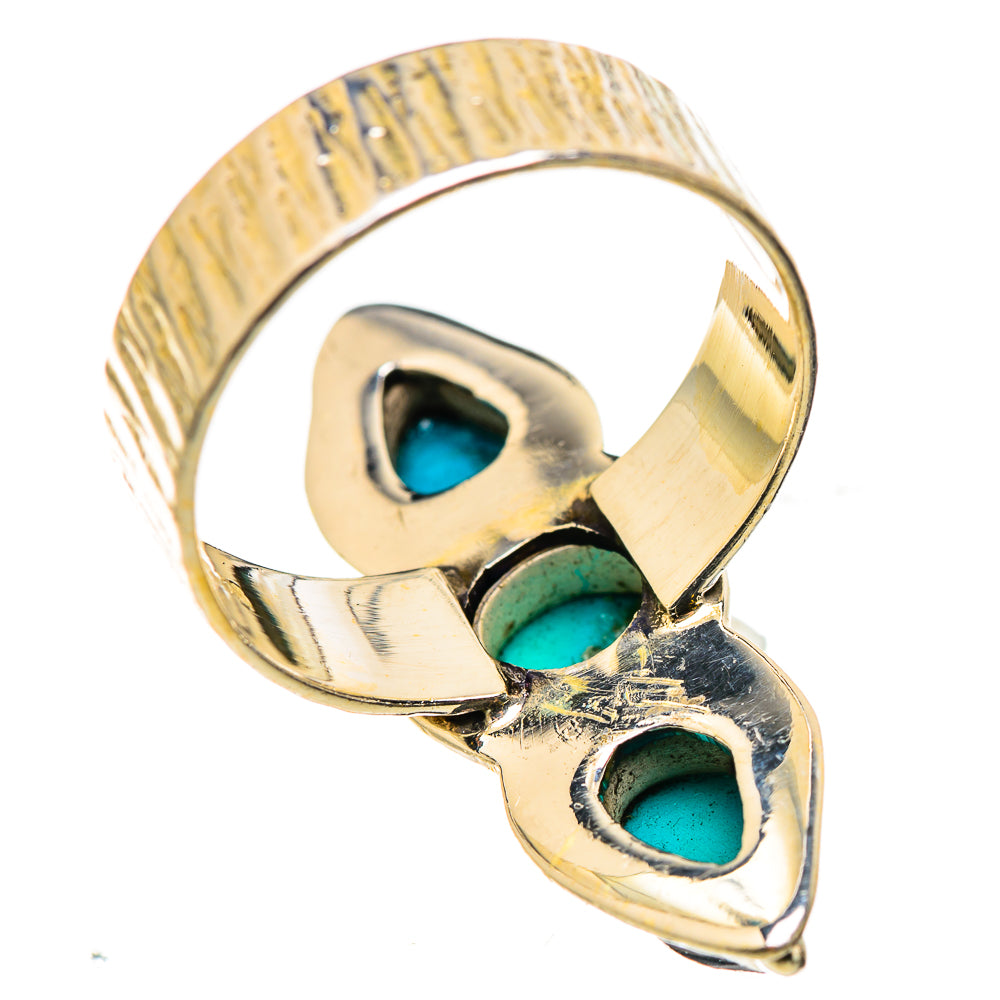 Sleeping Beauty Turquoise Rings handcrafted by Ana Silver Co - RING129712 - Photo 3