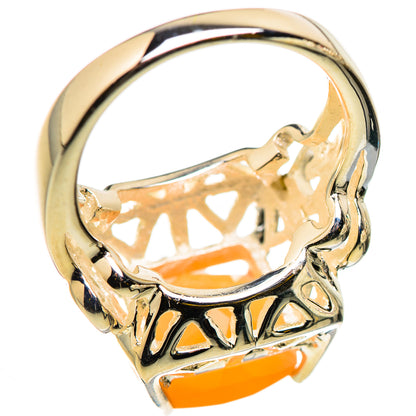 Peach Moonstone Rings handcrafted by Ana Silver Co - RING129717 - Photo 3