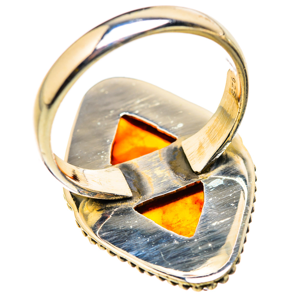 Baltic Amber Rings handcrafted by Ana Silver Co - RING129719 - Photo 3