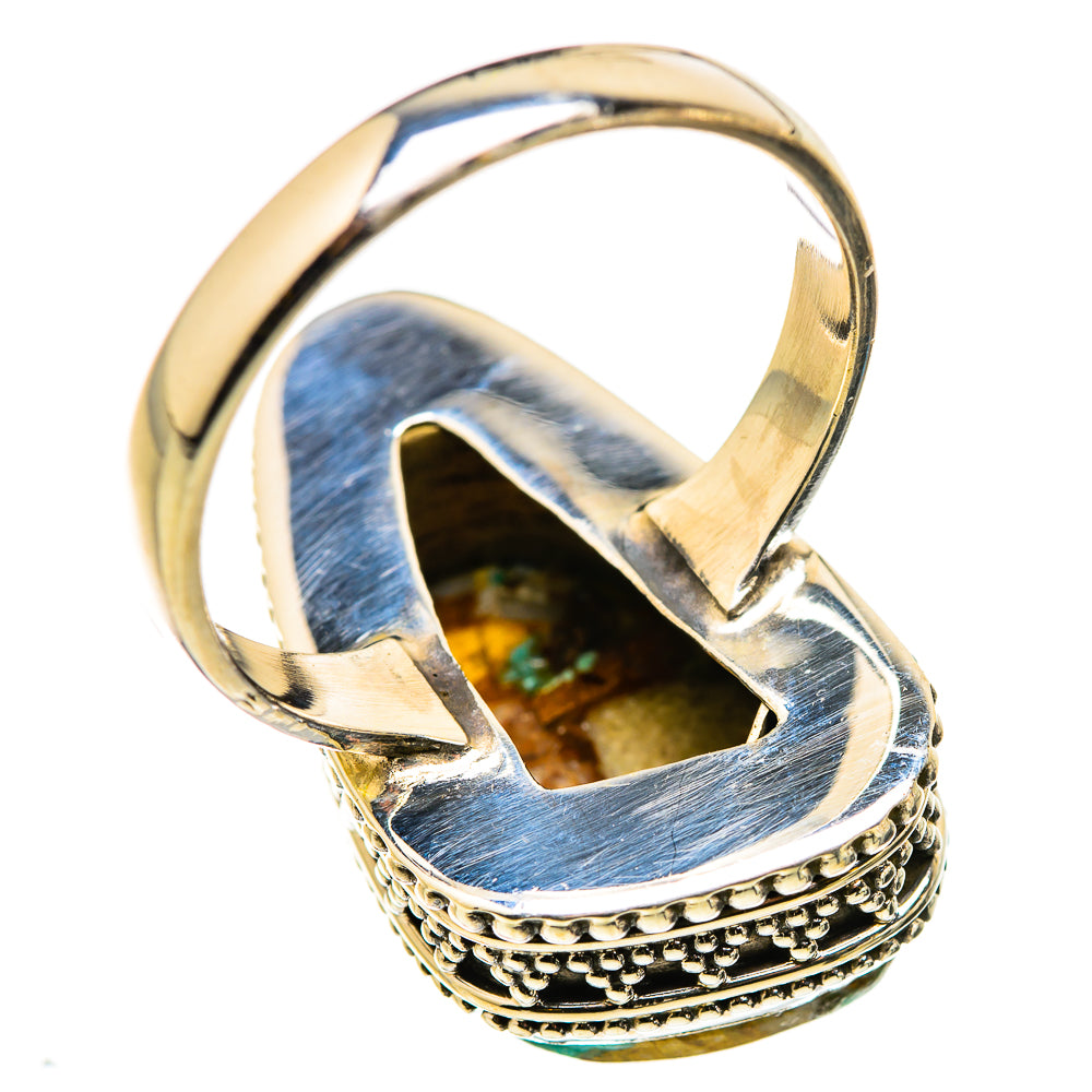 Blue Copper Composite Turquoise Rings handcrafted by Ana Silver Co - RING129724 - Photo 3