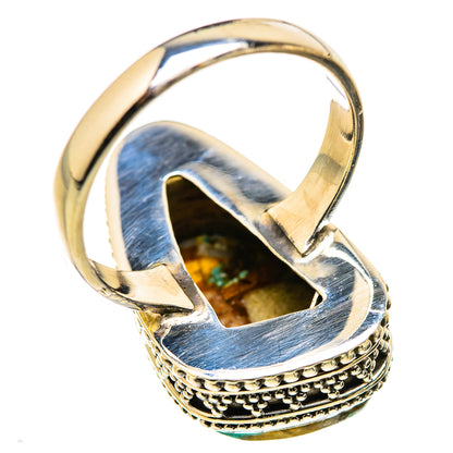 Blue Copper Composite Turquoise Rings handcrafted by Ana Silver Co - RING129724 - Photo 3