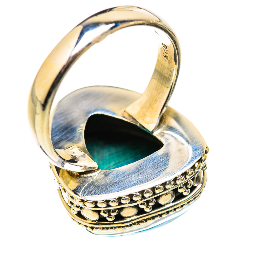 Malachite In Chrysocolla Rings handcrafted by Ana Silver Co - RING129727 - Photo 3