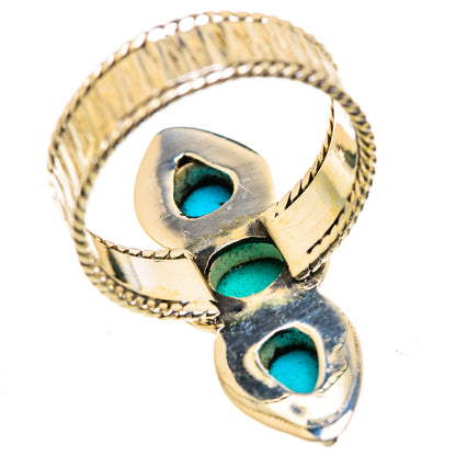 Sleeping Beauty Turquoise Rings handcrafted by Ana Silver Co - RING129737 - Photo 3