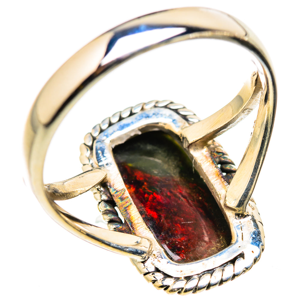 Black Opal Rings handcrafted by Ana Silver Co - RING129755 - Photo 3
