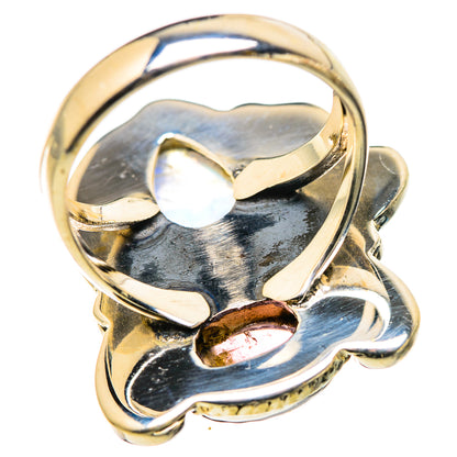 Rainbow Moonstone Rings handcrafted by Ana Silver Co - RING129767 - Photo 3