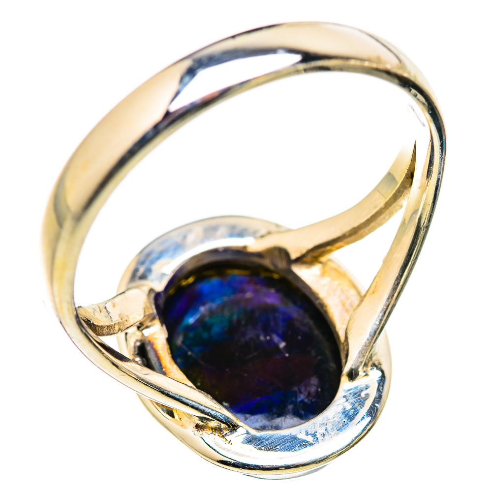 Black Opal Rings handcrafted by Ana Silver Co - RING129778 - Photo 3