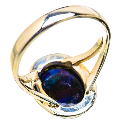 Black Opal Rings handcrafted by Ana Silver Co - RING129778 - Photo 3