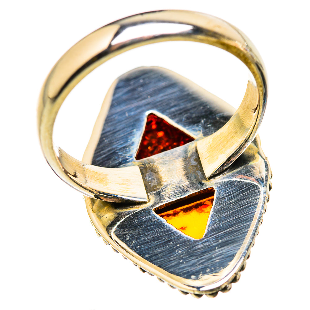 Baltic Amber Rings handcrafted by Ana Silver Co - RING129789 - Photo 3