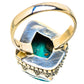 Malachite In Chrysocolla Rings handcrafted by Ana Silver Co - RING129799 - Photo 3