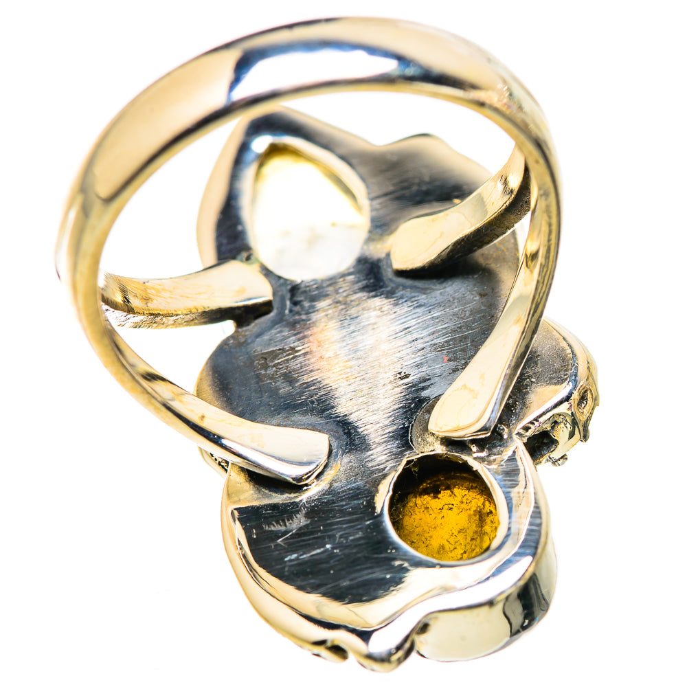 Rainbow Moonstone Rings handcrafted by Ana Silver Co - RING129800 - Photo 3