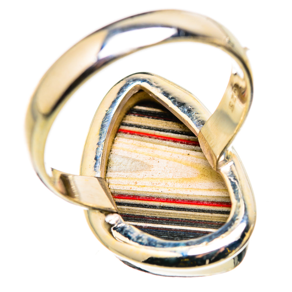 Fordite Rings handcrafted by Ana Silver Co - RING129801 - Photo 3