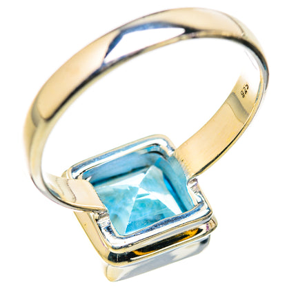 Blue Topaz Rings handcrafted by Ana Silver Co - RING129807 - Photo 3