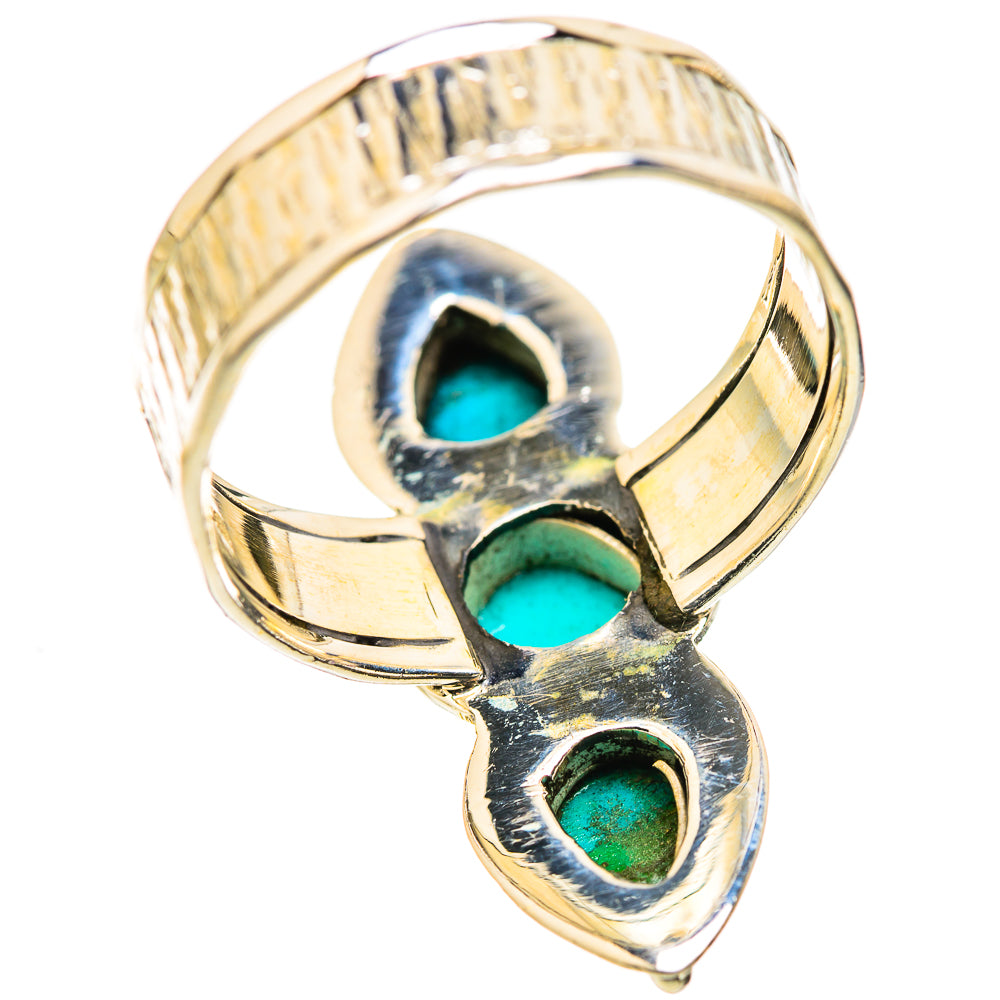 Sleeping Beauty Turquoise Rings handcrafted by Ana Silver Co - RING129809 - Photo 3