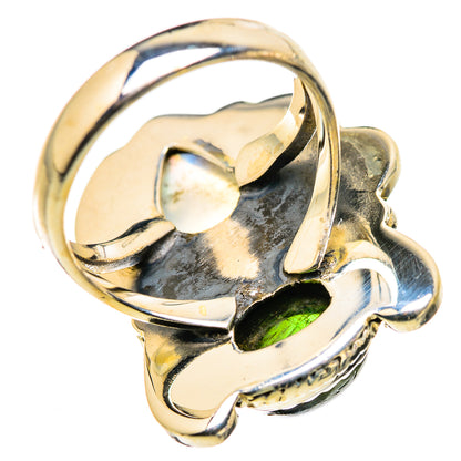 Rainbow Moonstone Rings handcrafted by Ana Silver Co - RING129811 - Photo 3