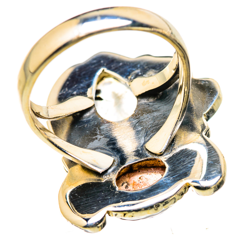 Rainbow Moonstone Rings handcrafted by Ana Silver Co - RING129817 - Photo 3