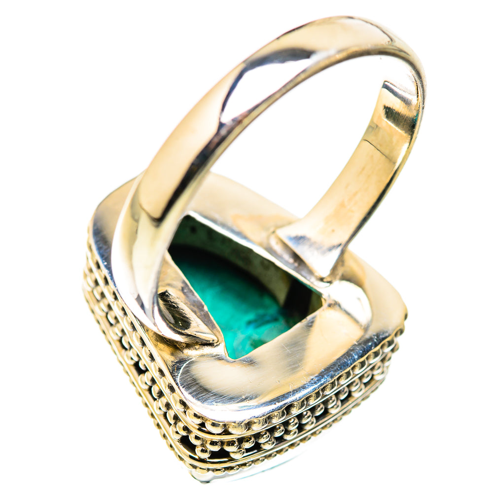 Malachite In Chrysocolla Rings handcrafted by Ana Silver Co - RING129827 - Photo 3