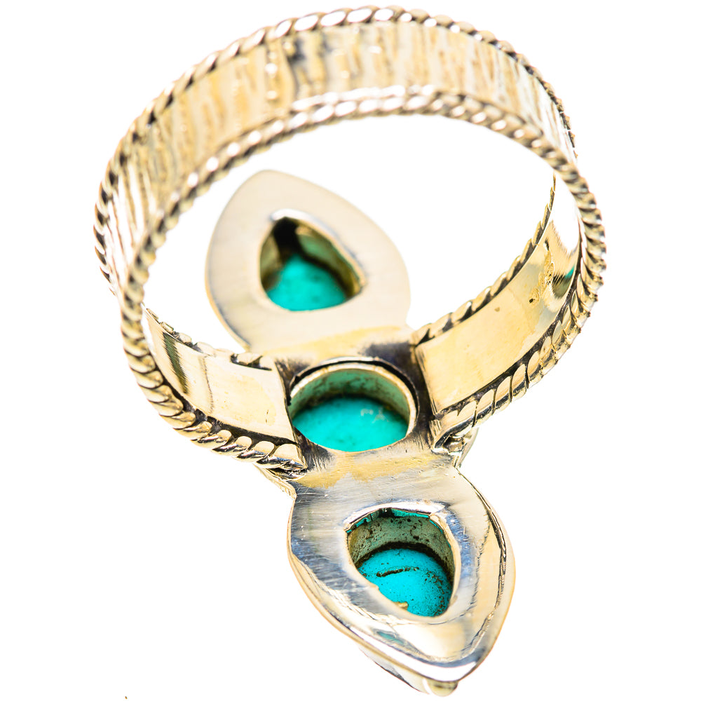Sleeping Beauty Turquoise Rings handcrafted by Ana Silver Co - RING129829 - Photo 3