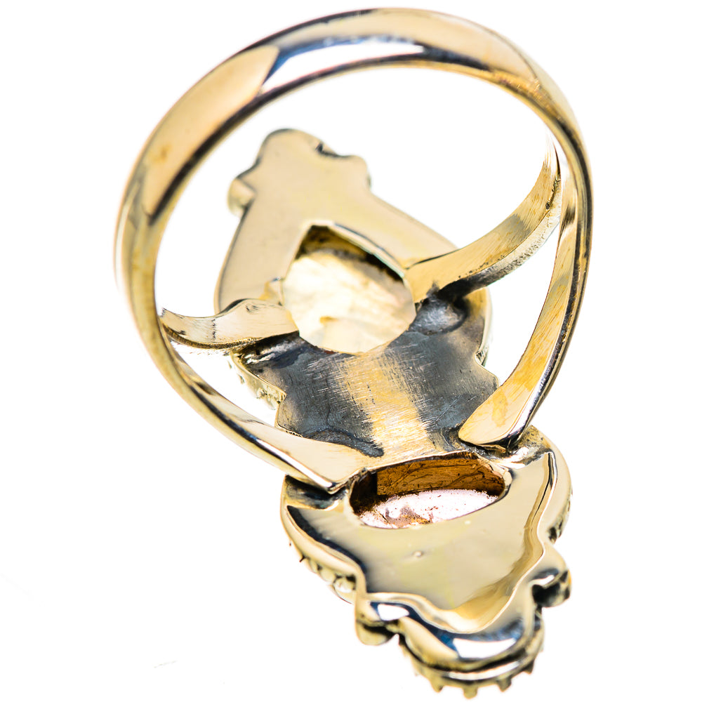 Rainbow Moonstone Rings handcrafted by Ana Silver Co - RING129838 - Photo 3