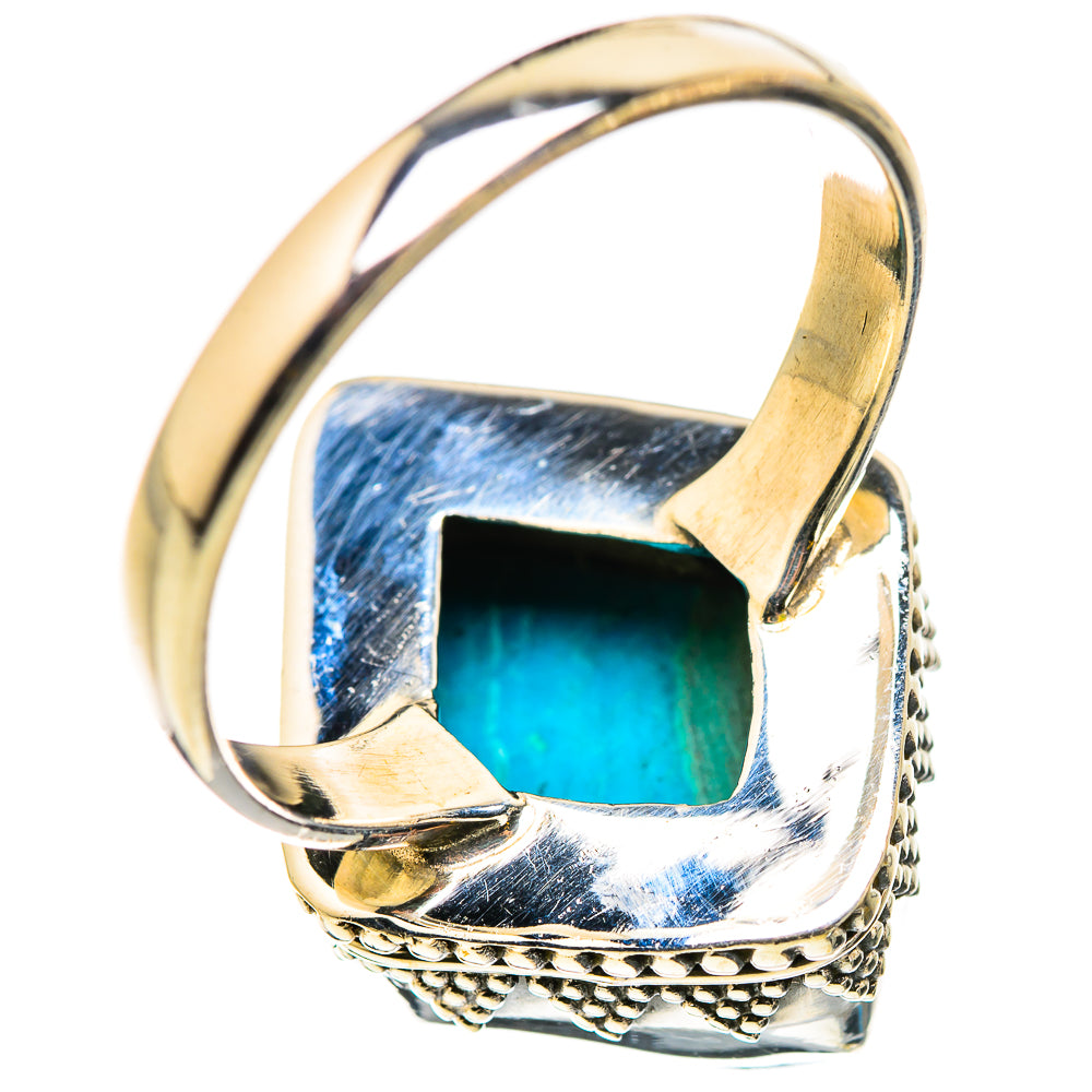 Malachite In Chrysocolla Rings handcrafted by Ana Silver Co - RING129842 - Photo 3