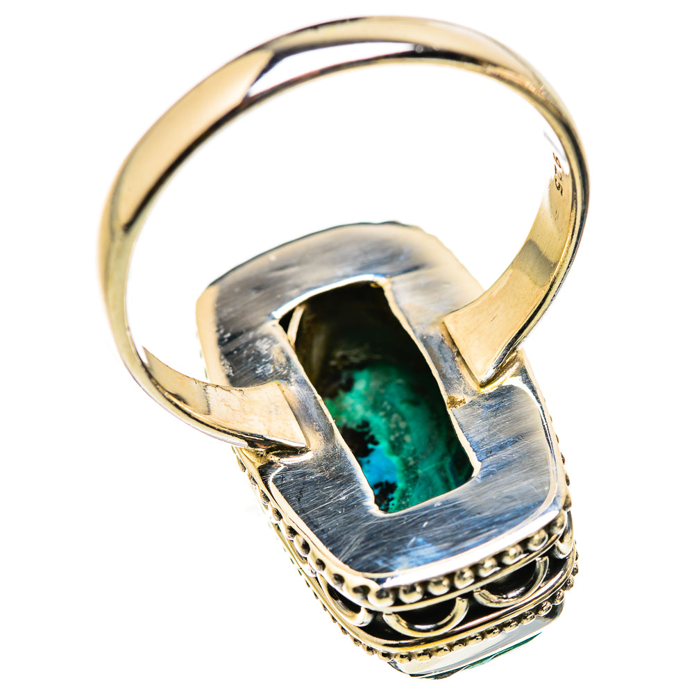 Malachite In Chrysocolla Rings handcrafted by Ana Silver Co - RING129844 - Photo 3