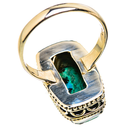 Malachite In Chrysocolla Rings handcrafted by Ana Silver Co - RING129844 - Photo 3