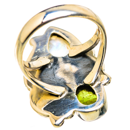 Rainbow Moonstone Rings handcrafted by Ana Silver Co - RING129856 - Photo 3