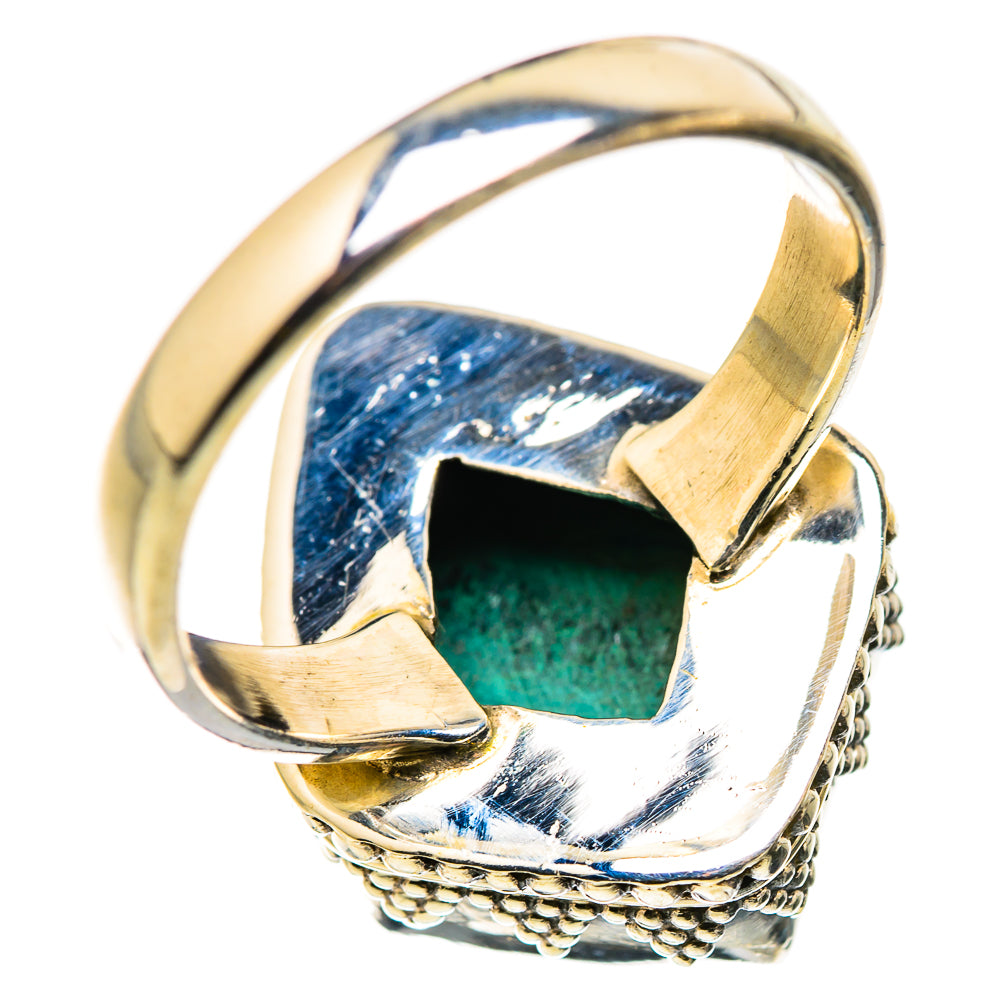 Malachite In Chrysocolla Rings handcrafted by Ana Silver Co - RING129861 - Photo 3
